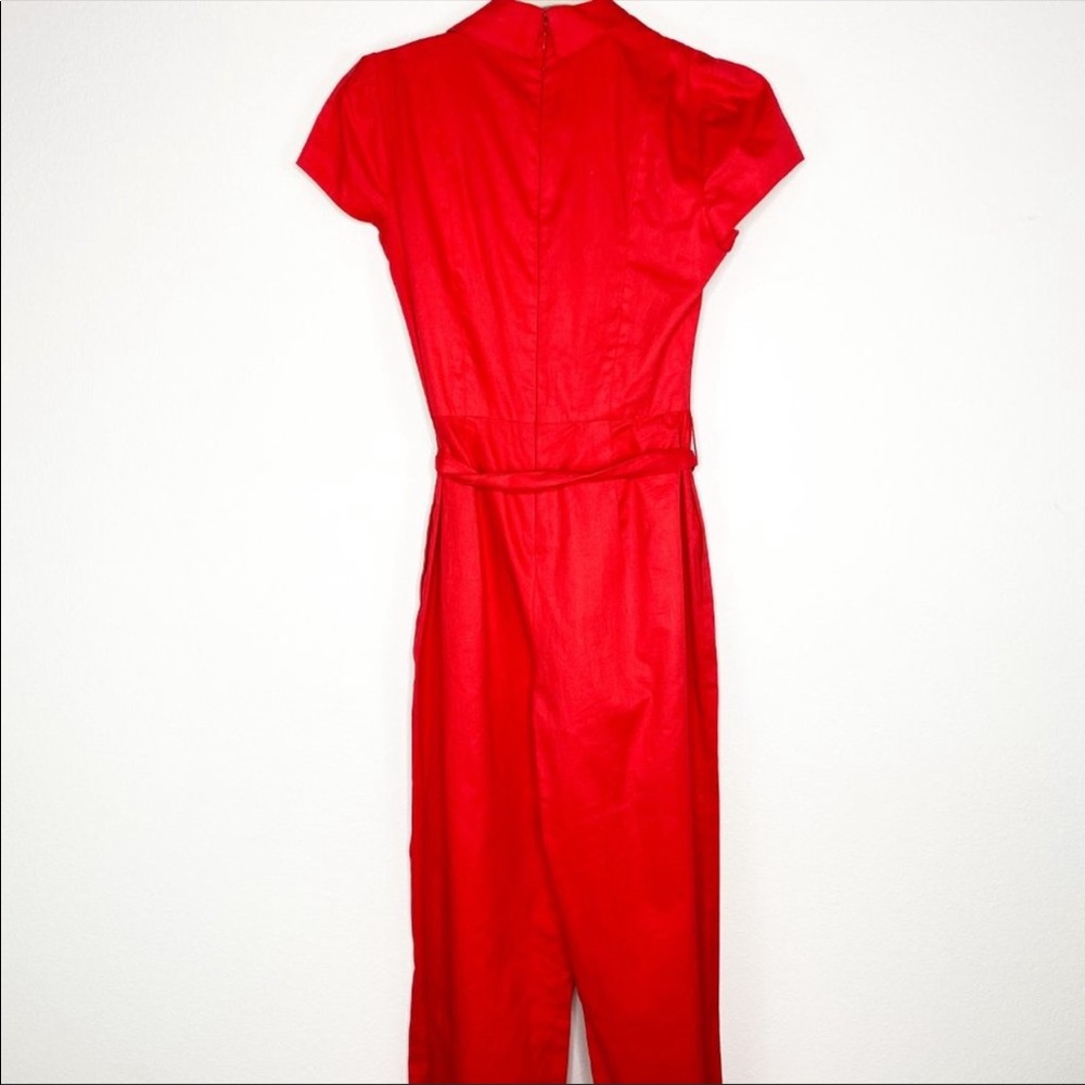 ❤️SOLD❤️Gal Meets Glam Camille Bright Red Cotton - Picture 3 of 8